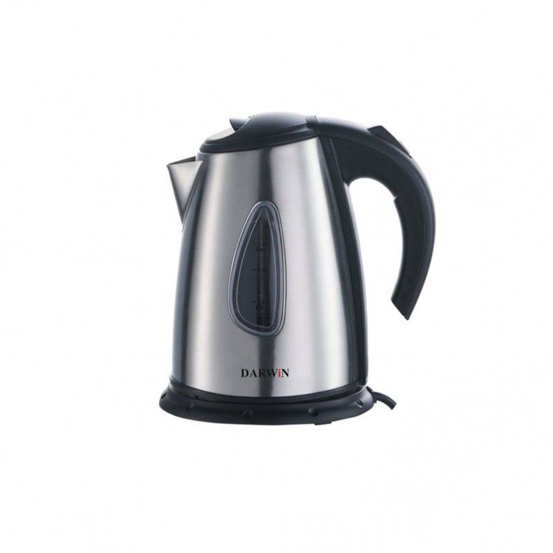 DARWIN DRW-125 Βραστήρας Inox, 1.0 Lt, περιστρεφόμενη βάση 360°, 1350-1600W